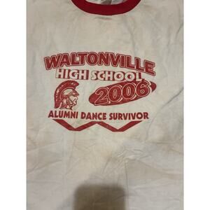 Vintage Waltonville HS 2006 Alumni Dance Survivor White Tee XL Stains